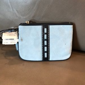 Coach suede wristlet